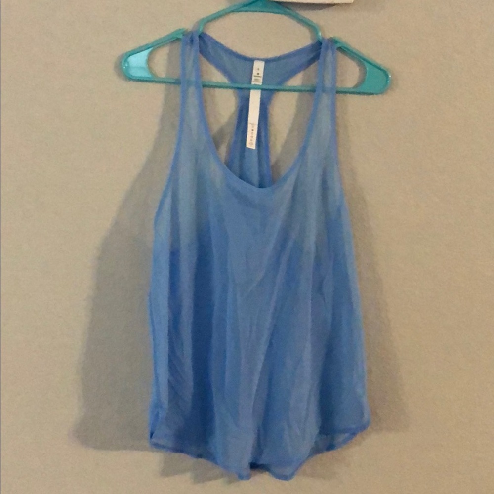 Lululemon sheer blue Tank